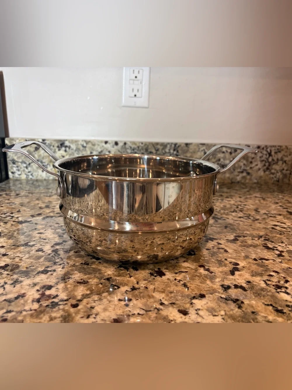 Emeril Lagasse stainless steel steamer insert 4inches by 8 inches
